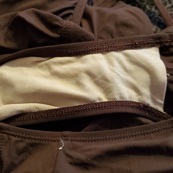 La Blanka Swimsuit Womens Size 8 Brown Rod Beattie One Piece Ruched - Picture 9 of 9